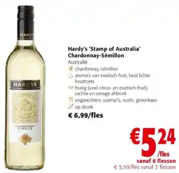 Colruyt Hardy’s ‘Stamp of Australia’ Chardonnay-Sémillon aanbieding