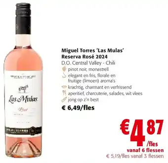 Colruyt Miguel Torres ‘Las Mulas’ Reserva Rosé 2024 aanbieding