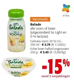 Colruyt Balade alle room of boter (uitgezonderd So Light en aanbieding