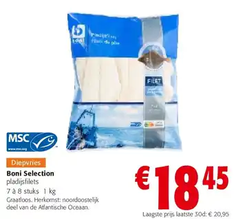 Colruyt pladijsfilets 7 à 8 stuks 1 kg aanbieding