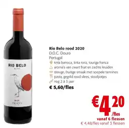 Colruyt Rio Belo rood 2020 D.O.C. Douro Portugal aanbieding