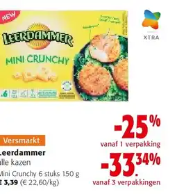 Colruyt Leerdammer alle kazen Mini Crunchy 6 stuks 150 g aanbieding