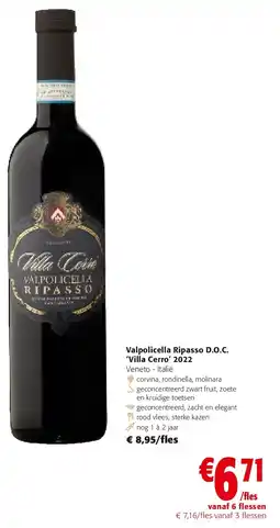 Colruyt Valpolicella Ripasso D.O.C. ‘Villa Cerro’ 2022 Veneto - Italië aanbieding