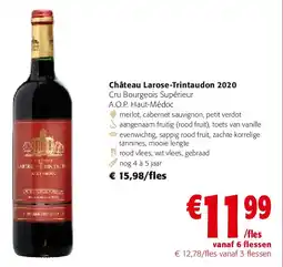 Colruyt Château Larose-Trintaudon 2020 Cru Bourgeois Supérieur aanbieding