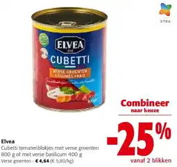 Colruyt Elvea Cubetti tomatenblokjes met verse groenten aanbieding