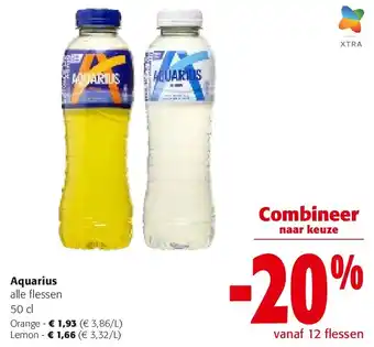 Colruyt Aquarius alle flessen 50 cl Orange aanbieding