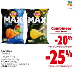 Colruyt Lay’s Max alle chips aanbieding