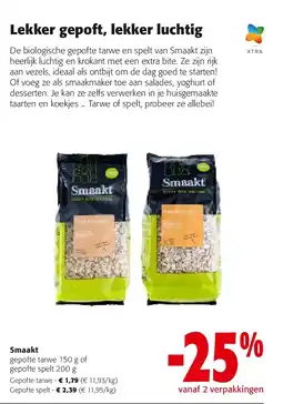 Colruyt Gepofte tarwe aanbieding