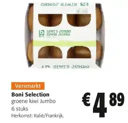 Colruyt Boni Selection groene kiwi Jumbo 6 stuks aanbieding