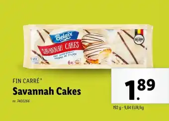 Lidl Savannah Cakes aanbieding