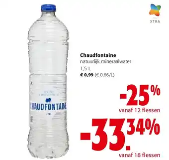 Colruyt Chaudfontaine natuurlijk mineraalwater 1,5 L aanbieding