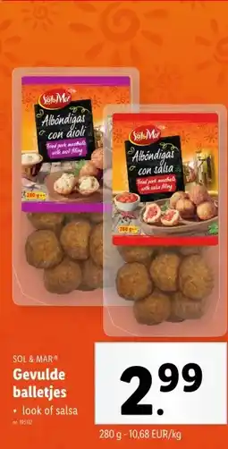 Lidl Gevulde balletjes aanbieding