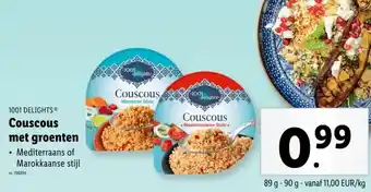 Lidl Couscous met groenten aanbieding