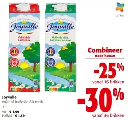 Colruyt Joyvalle volle of halfvolle AA-melk 1 L Vol aanbieding