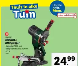 Lidl Elektrische kettingslijper aanbieding