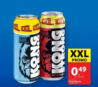 Lidl Energy drink XXL aanbieding