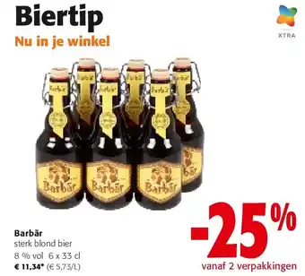 Colruyt Barbãr sterk blond bier 8 % vol 6 x 33 cl aanbieding