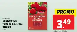 Lidl Meststof voor rozen en bloeiende planten aanbieding