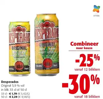 Colruyt Desperados Original 5,9 % vol in blik 33 cl of 50 c aanbieding