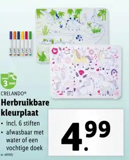 Lidl Herbruikbare kleurplaat aanbieding