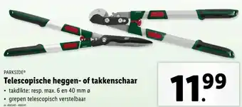 Lidl Telescopische heggen- of takkenschaar aanbieding