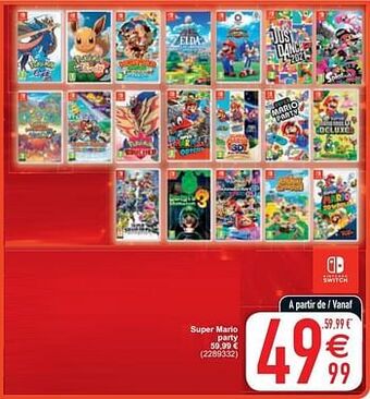 Cora Super mario party aanbieding