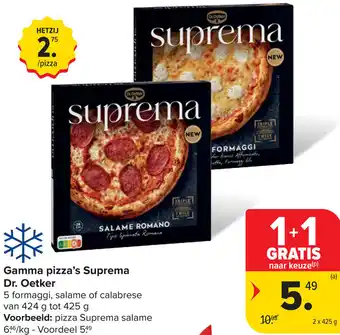 Carrefour Dr. Oetker Gamma pizza's Suprema aanbieding