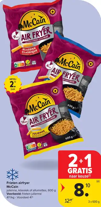 Carrefour McCain Frieten airfryer aanbieding