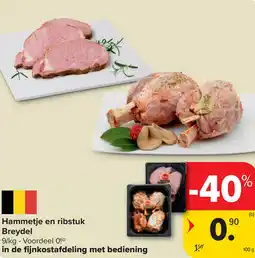 Carrefour Breydel Hammetje en ribstuk aanbieding