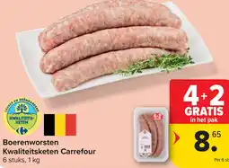 Carrefour Boerenworsten Kwaliteitsketen Carrefour aanbieding