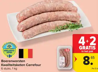 Carrefour Boerenworsten Kwaliteitsketen Carrefour aanbieding