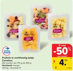 Carrefour Fruitmix in rechthoekig bakje Carrefour aanbieding