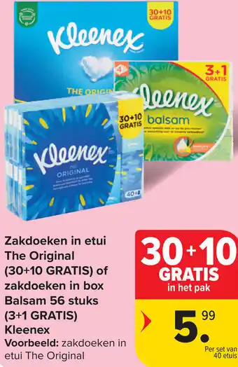 Carrefour Kleenex aanbieding