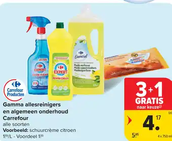 Carrefour Gamma allesreinigers en algemeen onderhoud Carrefour aanbieding