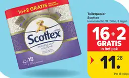 Carrefour Scottex Toiletpapier aanbieding