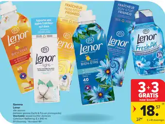 Carrefour Lenor gamma aanbieding