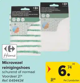 Carrefour Home Microvezel reinigingshoes aanbieding