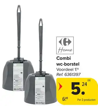 Carrefour Home Combi wc-borstel aanbieding