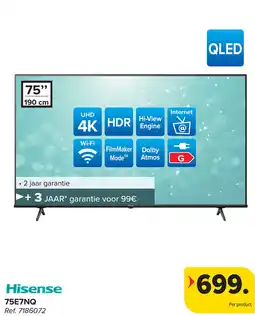 Carrefour Hisense 75E7NQ aanbieding