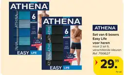 Carrefour ATHENA Set van 6 boxers Easy Life voor heren aanbieding