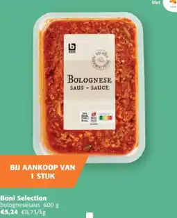 Comarkt Boni Selection bolognesesaus aanbieding