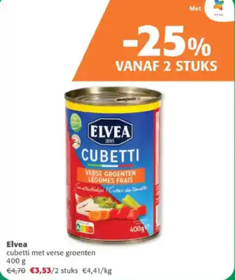 Comarkt Elvea cubetti met verse groenten aanbieding