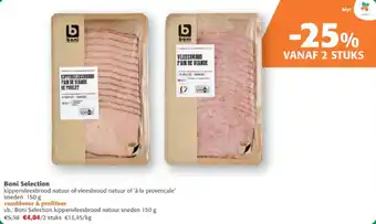 Comarkt Boni Selection kippenvleesbrood natuur of vleesbrood natuur of 'à la provençale' aanbieding