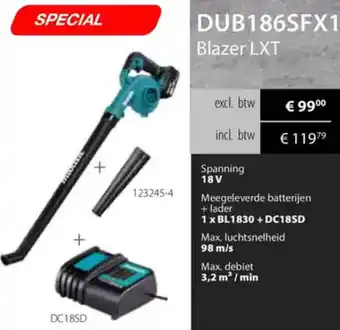 Makita Makita Blazer LXT DUB186SFX1 aanbieding