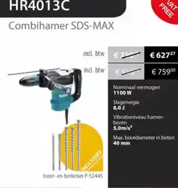 Makita Makita Combihamer SDS-MAX HR4013C aanbieding