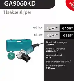 Makita Makita GA9060KD Haakse slijper aanbieding