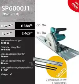 Makita Makita SP6000J1 Invalzaag aanbieding