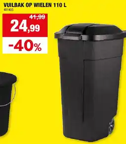 Hubo VUILBAK OP WIELEN 110 L aanbieding