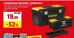 Hubo 2 GEREEDSCHAPSKOFFERS “ESSENTIALS” aanbieding