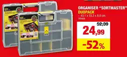 Hubo ORGANISER “SORTMASTER” DUOPACK aanbieding